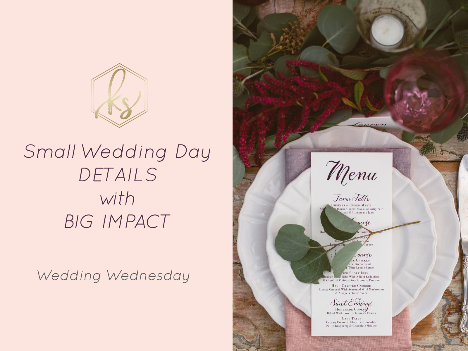Small Cost Wedding Details with Big Impact